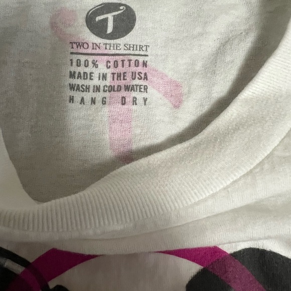 T.I.T.S. Two in the Shirt LOVE DRUNK White Men’s 2XL XXL - Picture 4 of 4